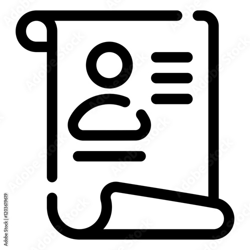 curriculum vitae icon