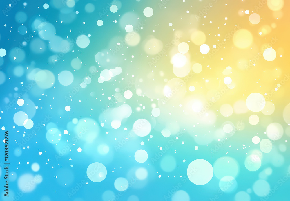 Obraz premium pastel gradient, blending light blue, green, and yellow for calming design projects. Its blurred, minimalistic style suits vector art, providing an elegant base layer with high resolution