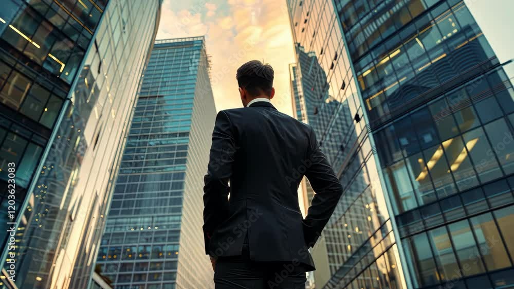 The Businessman in Skyline The Businessman in Skyline