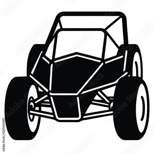 Custom Dune Buggy Vector Illustration  for Extreme Off-Road Adventures