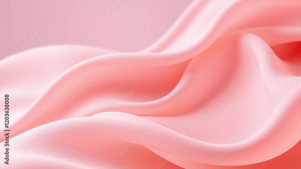 Fototapeta premium An abstract background featuring smooth flowing curves similar to soft fabric or liquid waves