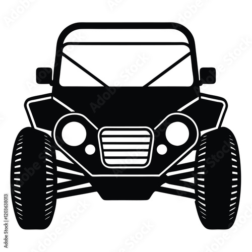 Custom Dune Buggy Vector Illustration  for Extreme Off-Road Adventures
