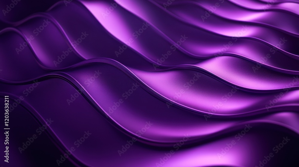 Obraz premium Abstract Purple Waves: A Symphony of Curves and Shadows