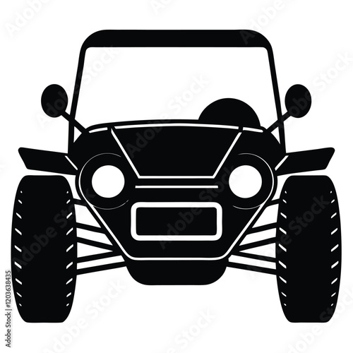 Custom Dune Buggy Vector Illustration  for Extreme Off-Road Adventures