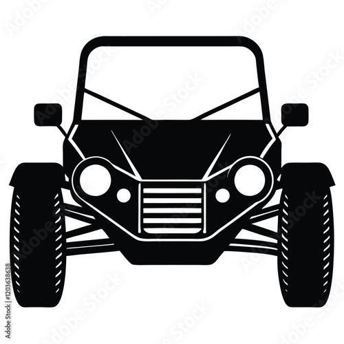 Custom Dune Buggy Vector Illustration  for Extreme Off-Road Adventures