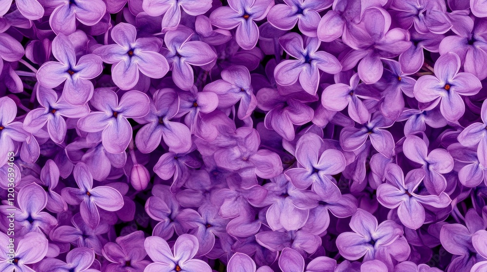 Miniature purple lilacs in a seamless pattern, vibrant floral design, intricate details, perfect for textiles and backgrounds Miniature purple lilacs in a seamless pattern, vibrant floral design, intricate details, perfect for textiles and backgrounds