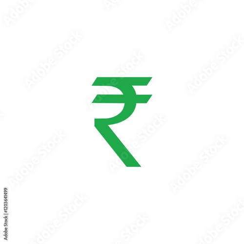 Free Download Green indian currency symbol. Indian Rupee icon vector symbol isolated on white background. - GFXLoad