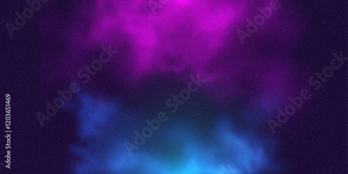 Fog or smoke, blue smog clouds in air above floor, isolated transparent special effect. Vector illustration, morning fog over land or water surface, magic haze. Vibrant fog grainy photographic style