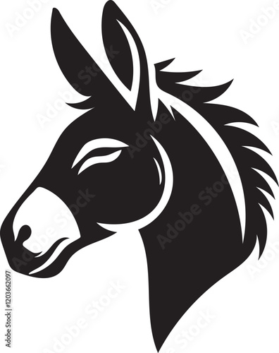 illustration of a donkey