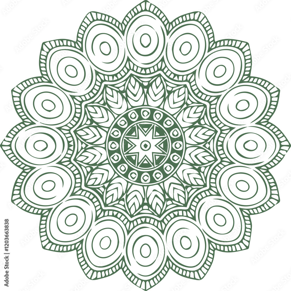 Beautiful flower art and mandala vector design Beautiful flower art and mandala vector design