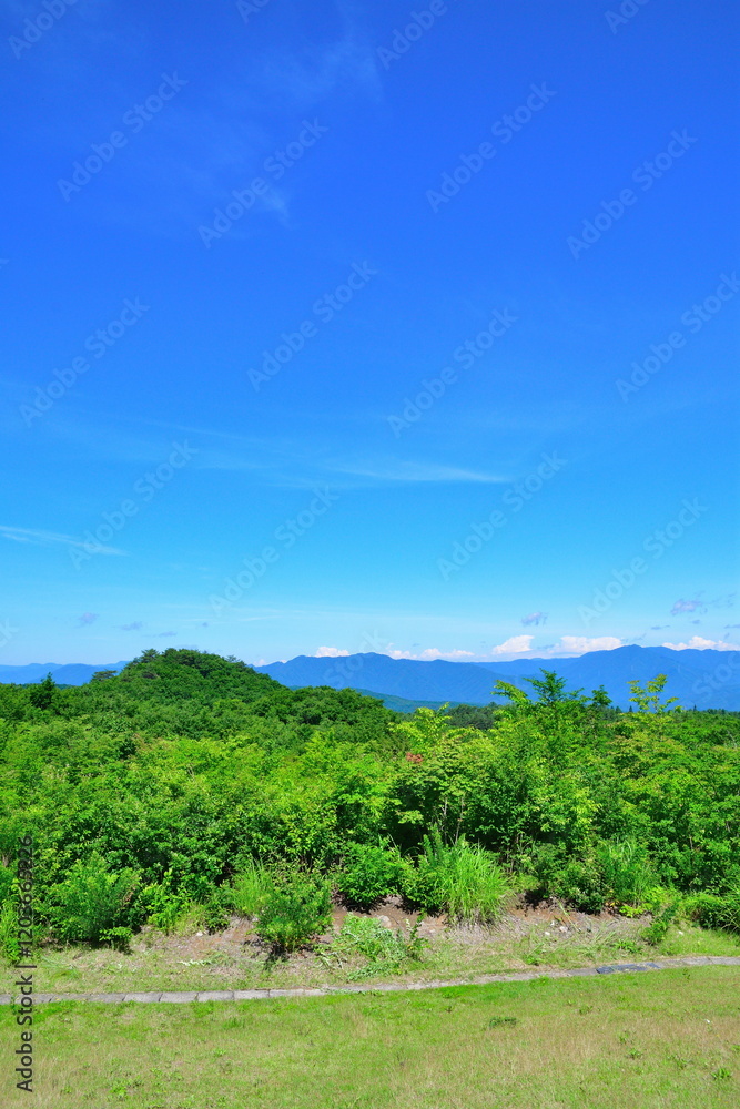 Fototapeta premium 道の駅ばんだいからの風景(福島県)