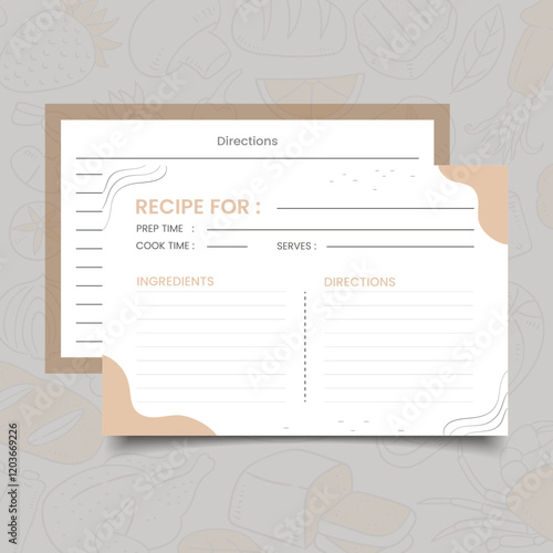 72 Blank Double Sided Recipe Cards for Bridal Shower and Wedding 4x6 Double Sided Eps Printable Free Download