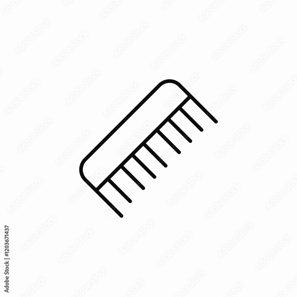 Comb hair beauty salon icon vector sign Comb hair beauty salon icon vector sign