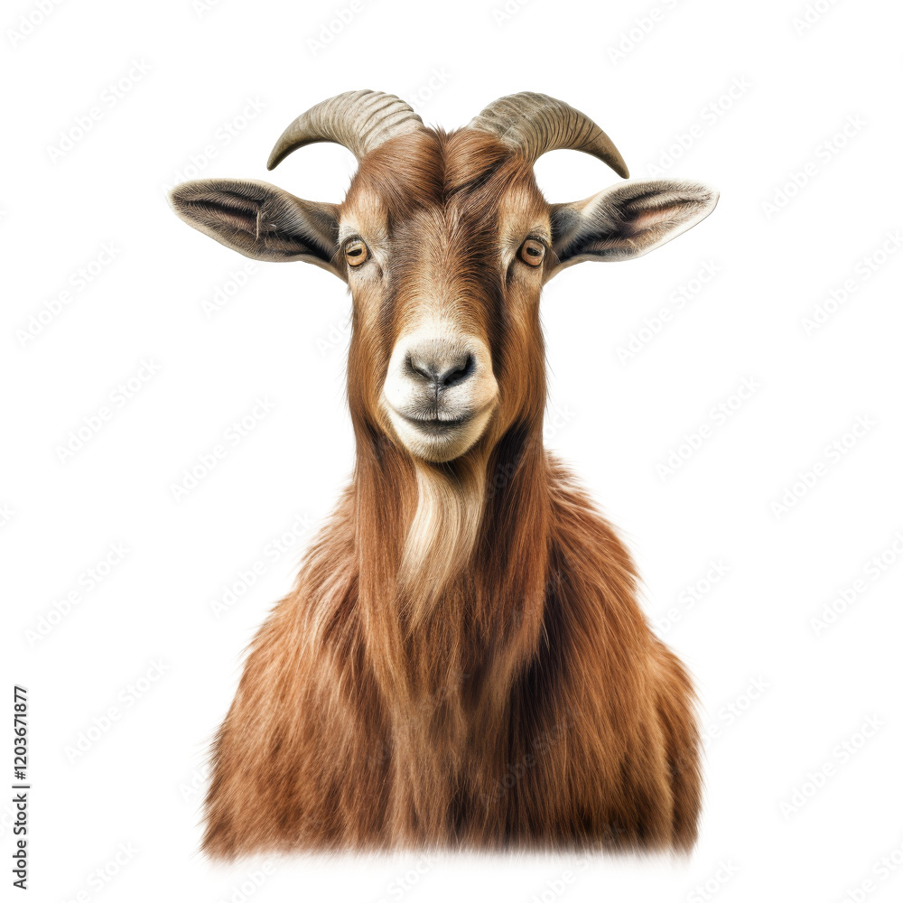 cute goat looking isolated on white cute goat looking isolated on white
