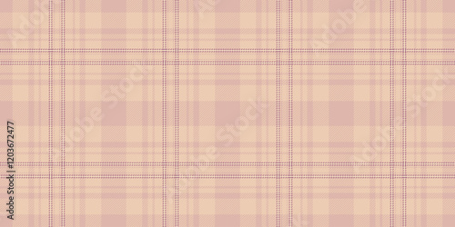 Direct textile texture check, africa tartan seamless plaid. Silk background fabric vector pattern in light and pink colors.