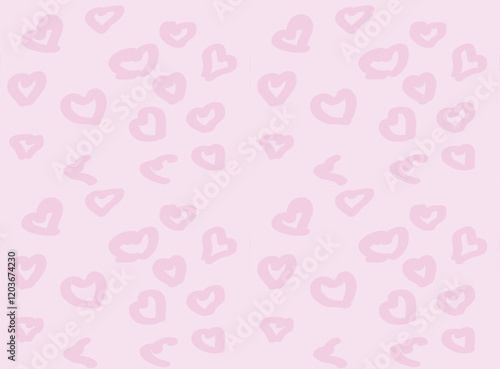 love leopard print pattern illustration design