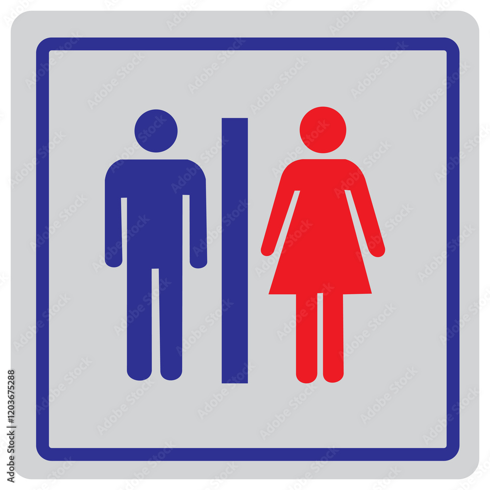 Restroom door icons male and female public toilet sign
Restroom door icons male and female public toilet sign