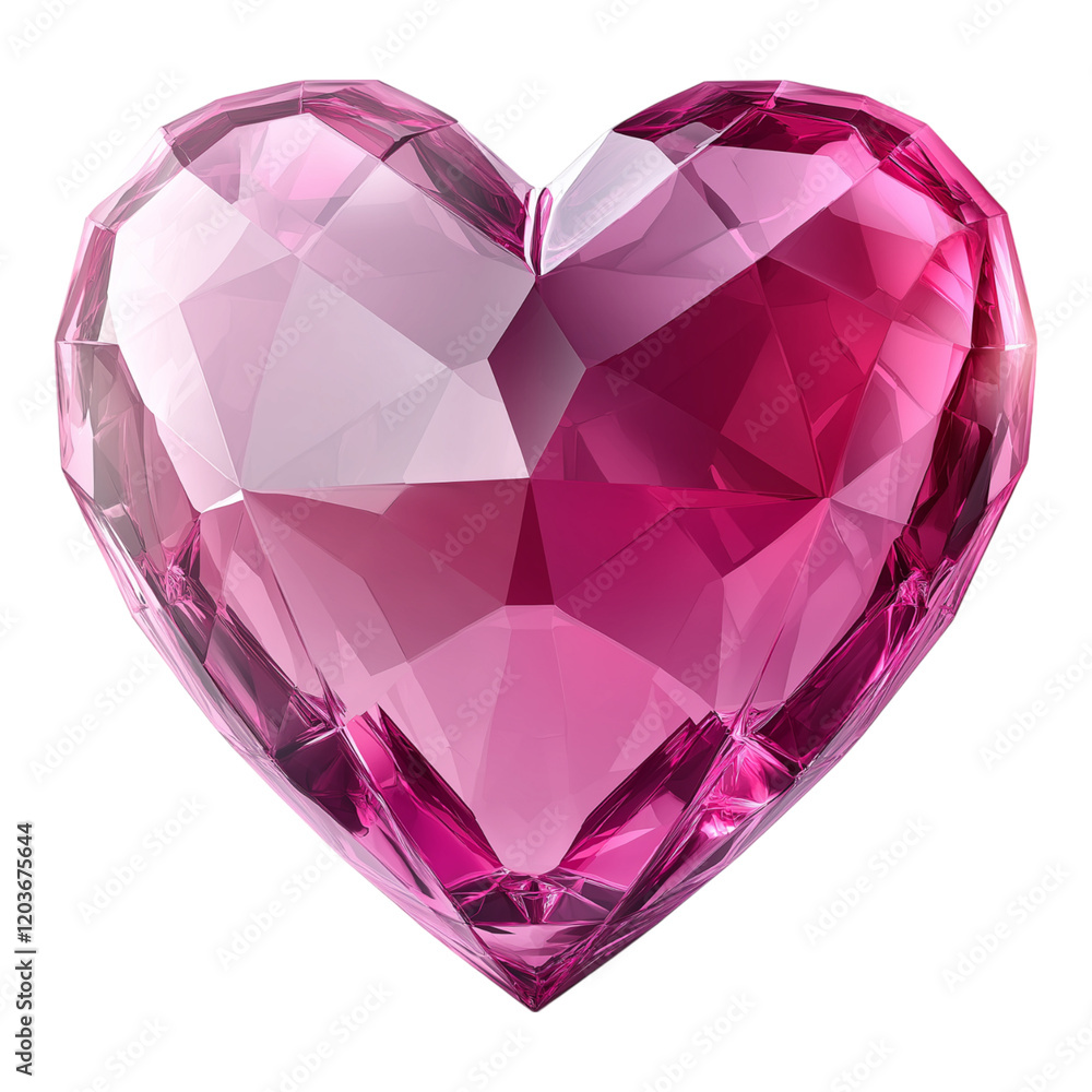 Elegant pink heart shape on a white background, glossy and vibrant, perfect for love and romance themes. Elegant pink heart shape on a white background, glossy and vibrant, perfect for love and romance themes.