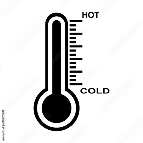 temperature icons. Flat style vector design