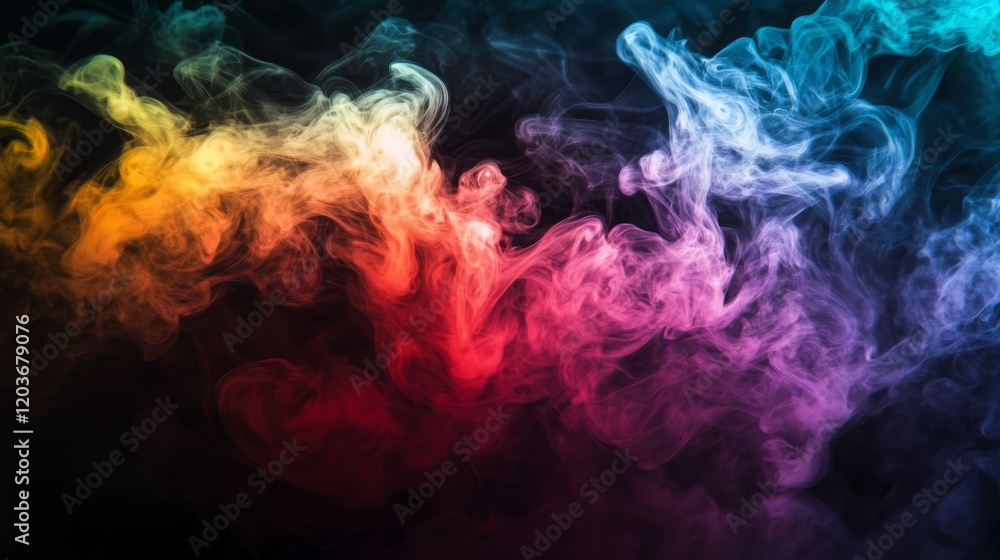 Fototapeta premium Abstract Colorful Vape Wallpaper. Colorful Background. Created by Generative 
