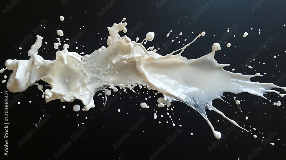 milk splash isolated on black milk splash isolated on black