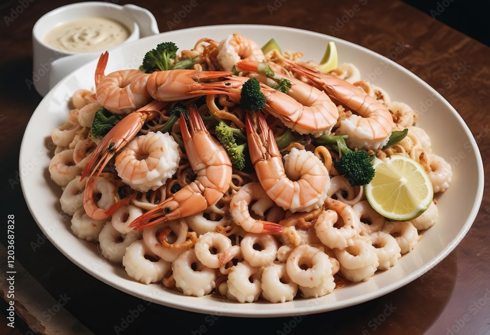 A Vibrant Stir-Fry Masterpiece Captured in Stunning Detail A Vibrant Stir-Fry Masterpiece Captured in Stunning Detail
