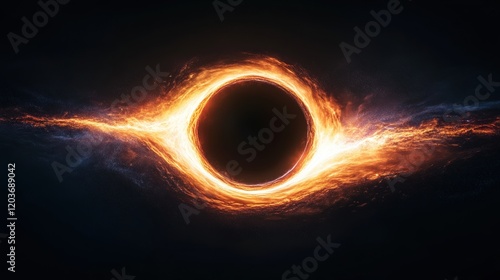 Cosmic Phenomenon of Black Hole Surrounded by Fiery Energy Waves