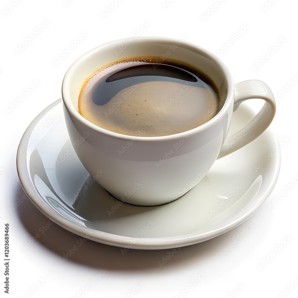 Fototapeta premium Coffee cup on white background