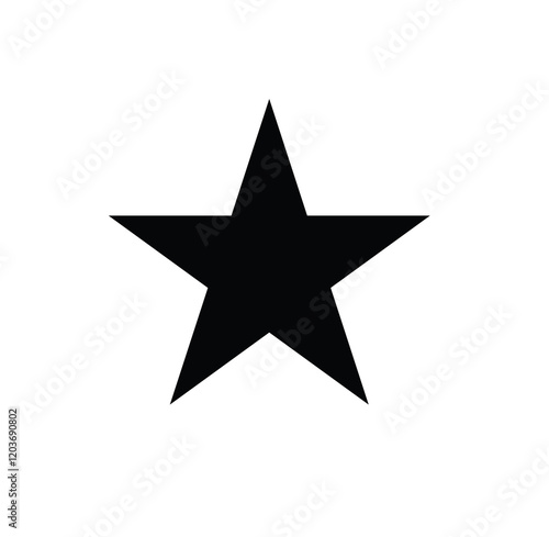 black star vector