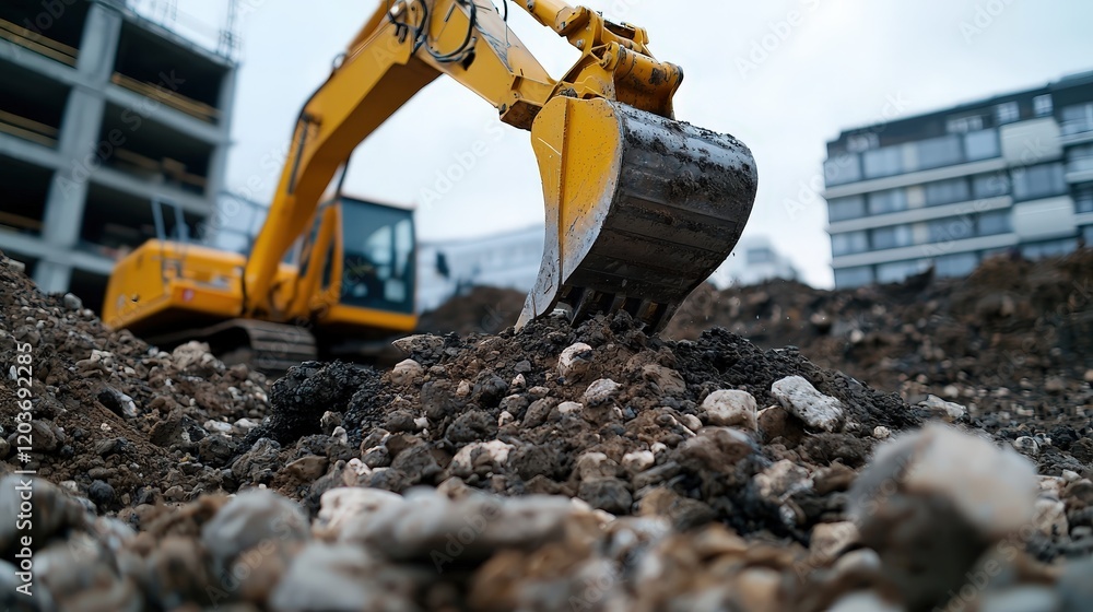 Obraz premium Yellow exorm on a plain background showcasing sleek design and modern aesthetics in minimalistic style