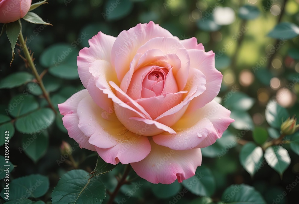 Capturing the Beauty of a Half-Bloomed Pink Rose at Sunset Capturing the Beauty of a Half-Bloomed Pink Rose at Sunset