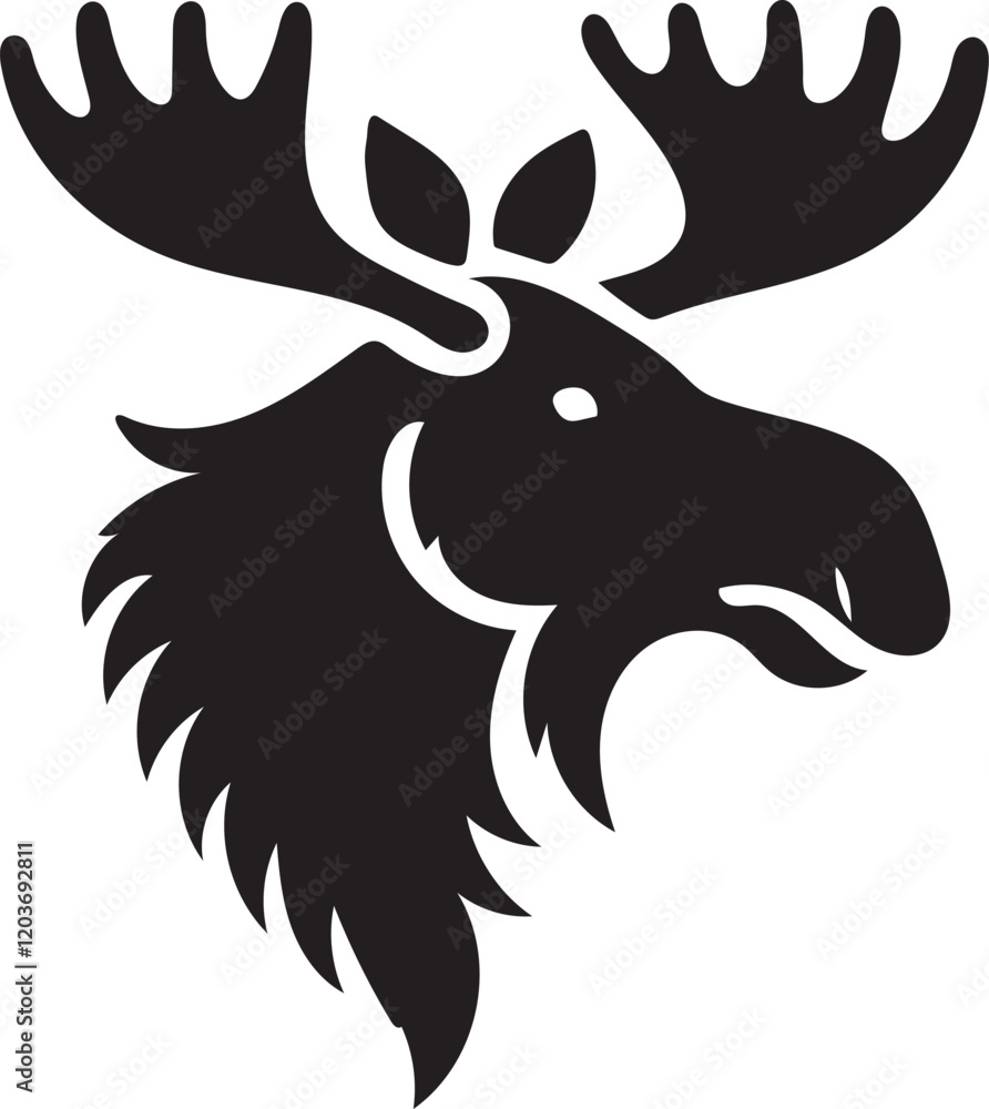 silhouette of a moose silhouette of a moose