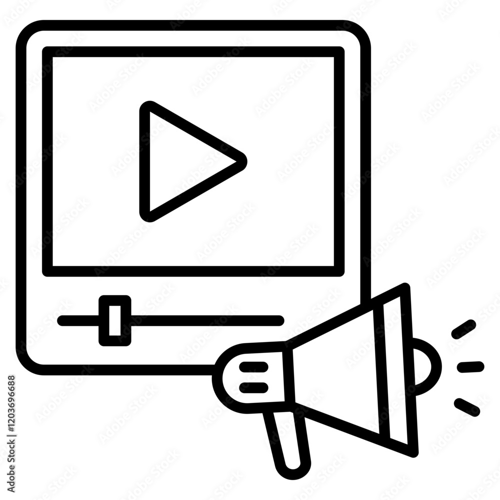 Advertising Icon Element For Design Advertising Icon Element For Design
