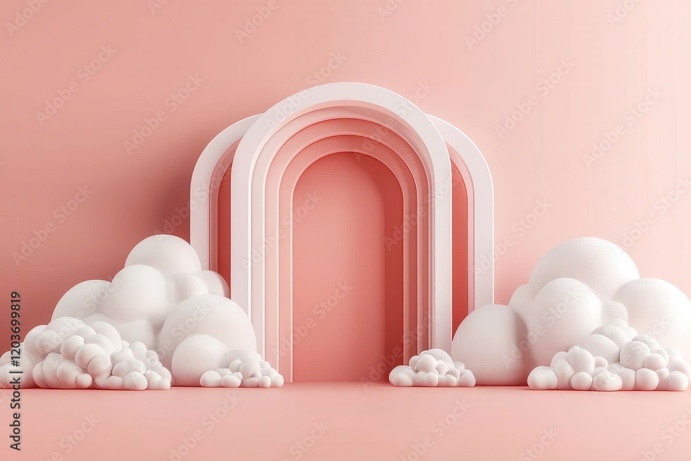 Fototapeta premium Transforming tomorrow cloud technology in a digital data environment