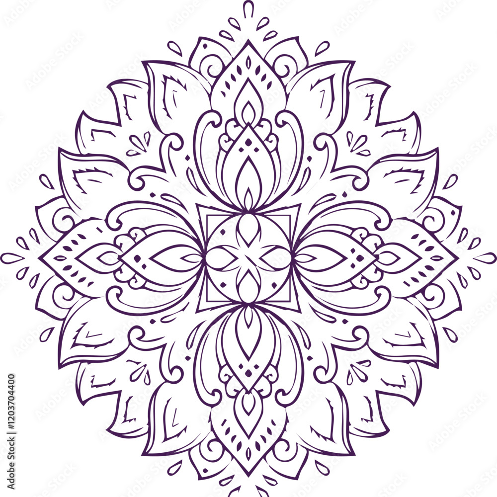 Beautiful flower art and mandala vector design Beautiful flower art and mandala vector design