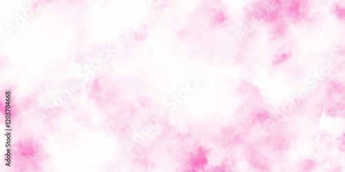 Stain artistic hand painted texture of pink, pastel hand painted watercolor of pink texture, White smoky watercolor painting on old paper texture, Pink rose tone abstract texture with cloudy stains.