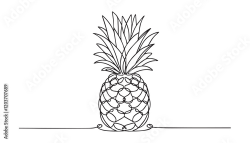 pineapple on a white background