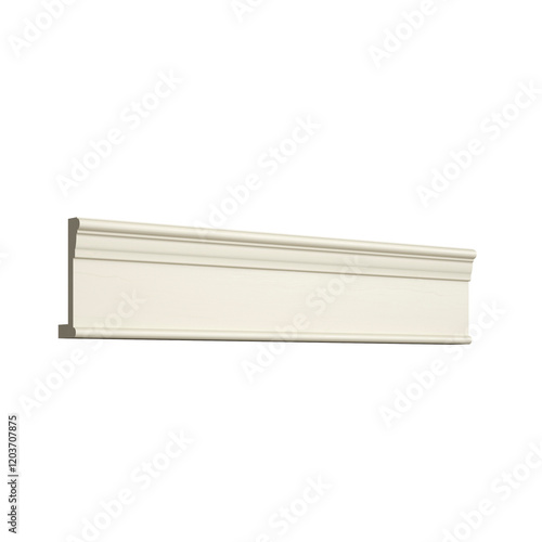 3d render of a skirting board floor, skirting board