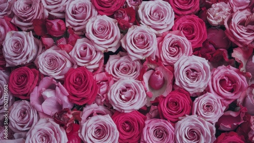 Fototapeta Naklejka Na Ścianę i Meble -  Bouquet of pink roses