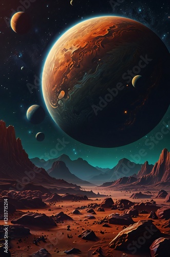 planet in space