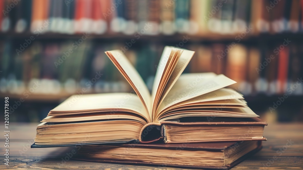 The Allure of Library: Open Textbook on Reading Desk Igniting Knowledge Quest The Allure of Library: Open Textbook on Reading Desk Igniting Knowledge Quest