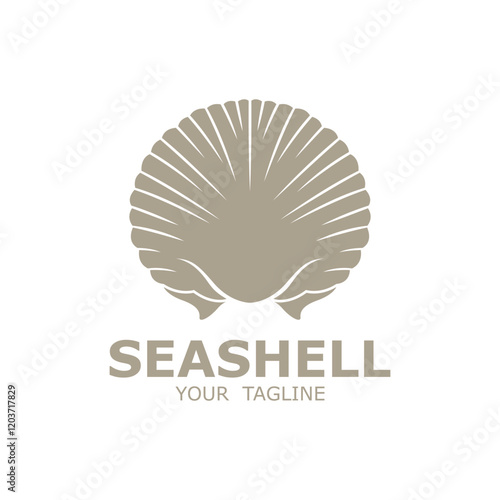 seashell Elegant logo design. logo suitablel for observation labs, food, Beauty And Cosmetic and many business fields.