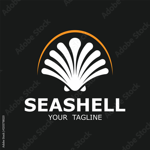 seashell Elegant logo design. logo suitablel for observation labs, food, Beauty And Cosmetic and many business fields.