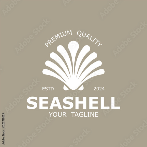 seashell Elegant logo design. logo suitablel for observation labs, food, Beauty And Cosmetic and many business fields.