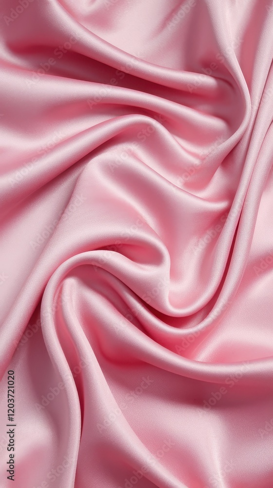 Fototapeta premium Pink fabric with a wave pattern