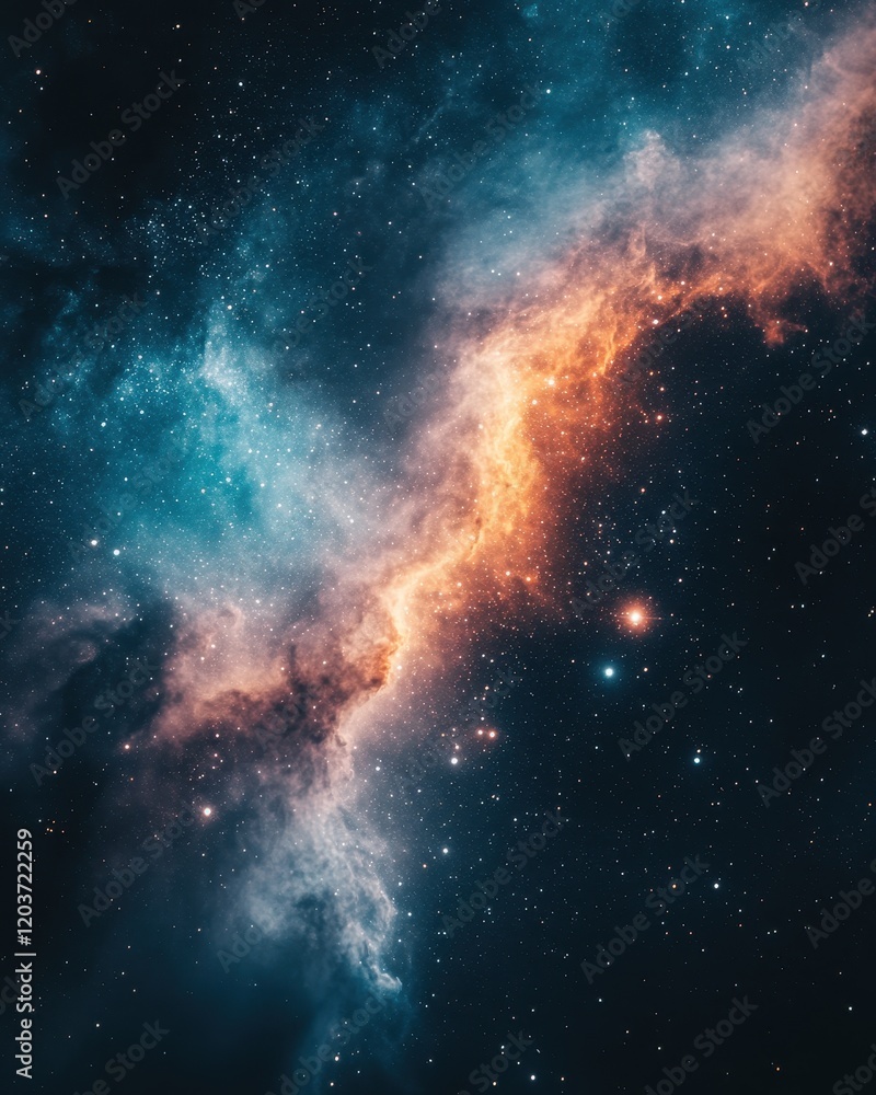 Celestial Symphony Vibrant Nebula and Starfield in Deep Space. Celestial Symphony Vibrant Nebula and Starfield in Deep Space.