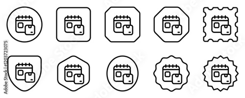 Editable package delivery schedule vector icon. Shipping, delivery, e-commerce, logistics. Part of a big icon set family. Perfect for web and app interfaces, presentations, infographics, etc