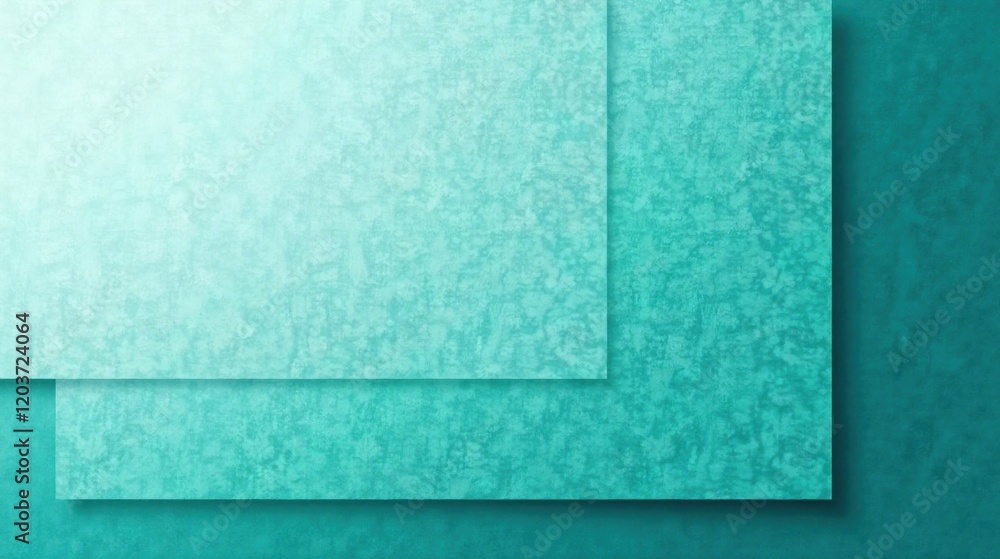 Fototapeta premium Abstract Teal Layered Texture Background Featuring Subtle Gradient and Textured Surface