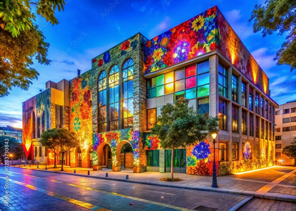 Naklejka premium Heichal Pais Arts Center, Petah Tikva, Israel - October 24, 2024