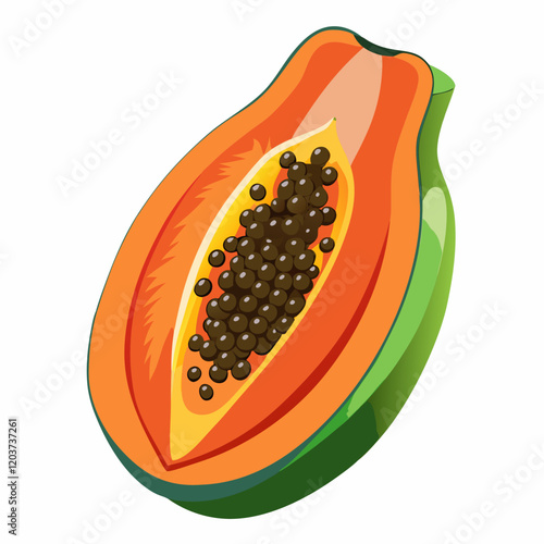 Papaya Vector and Illustration Graphics